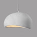 Stucco textured pebble stone plaster pendant light.