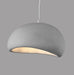 Stucco textured pebble stone plaster pendant light.