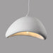 Stucco textured pebble stone plaster pendant light.