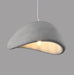 Stucco textured pebble stone plaster pendant light.