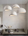 Stucco textured pebble stone plaster pendant light - DWHOME