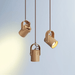 Umea Wooden Spotlight Pendant Light.