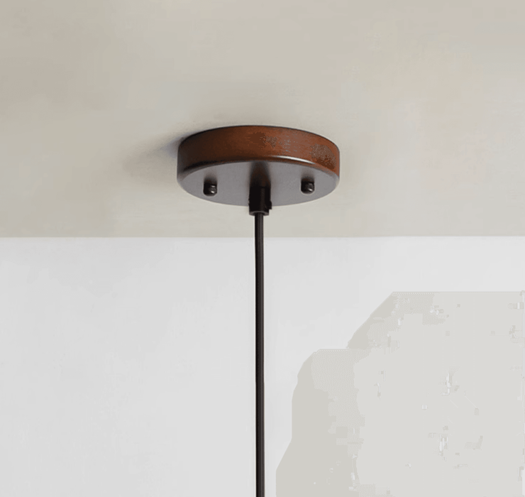 Kaho Wooden Shade Japandi Pendant Light.