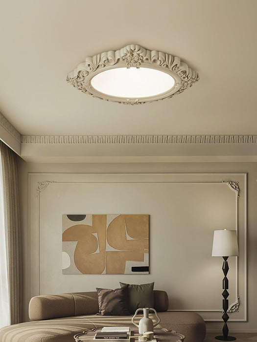 Sculpted Resin Ceiling Lamp-DWHOME