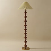 Sculpted Rhythm Wood Floor Lamp-DWHOME