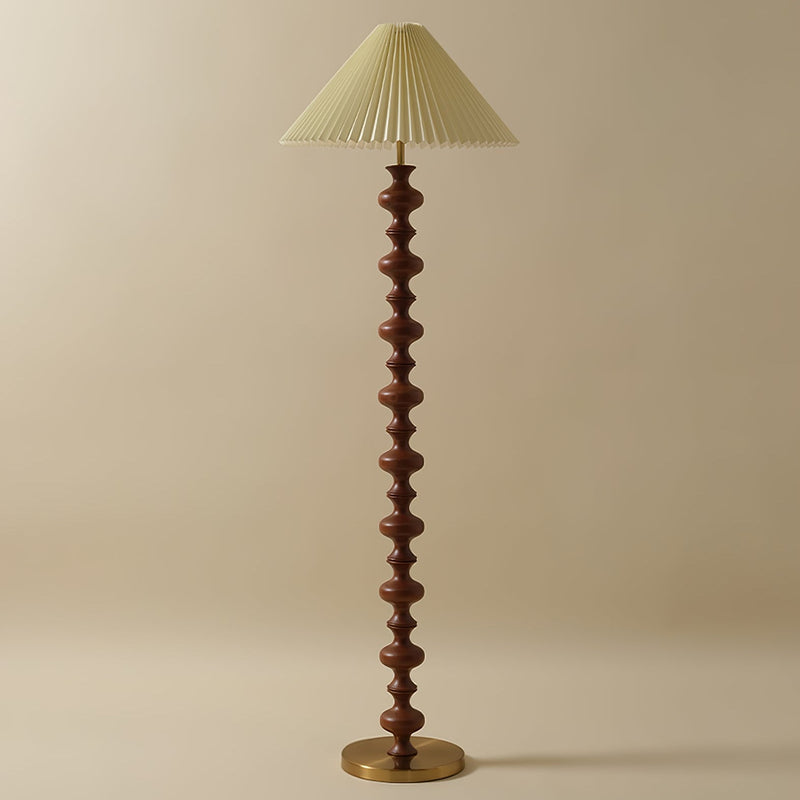 Sculpted Rhythm Wood Floor Lamp-DWHOME