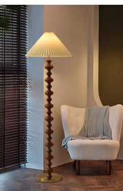 Sculpted Rhythm Wood Floor Lamp-DWHOME