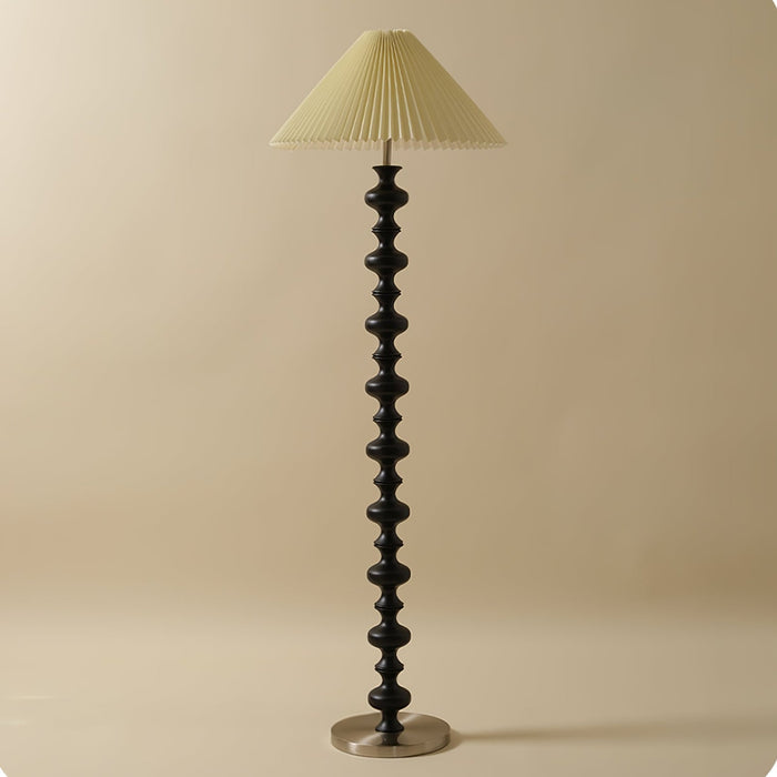 Sculpted Rhythm Wood Floor Lamp-DWHOME