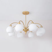 Sculptural Glass Chandelier-DWHOME
