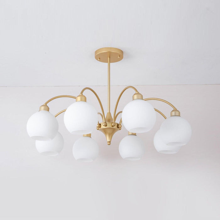 Sculptural Glass Chandelier-DWHOME