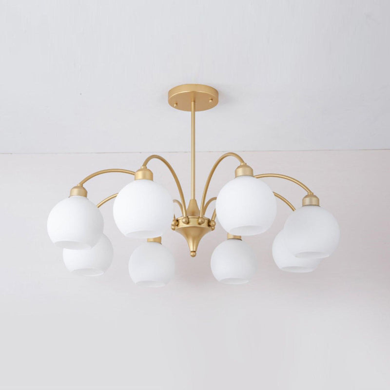 Sculptural Glass Chandelier-DWHOME