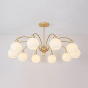 Sculptural Glass Chandelier-DWHOME