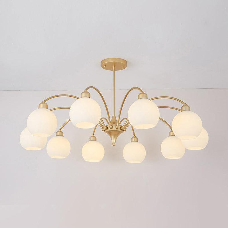 Sculptural Glass Chandelier-DWHOME