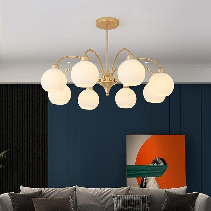 Sculptural Glass Chandelier-DWHOME
