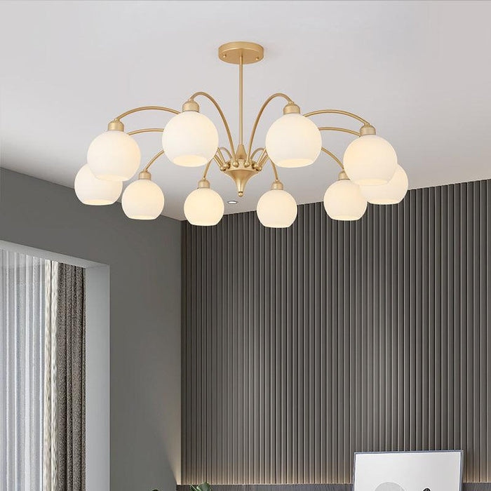 Sculptural Glass Chandelier-DWHOME