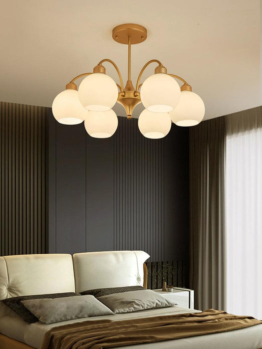 Sculptural Glass Chandelier-DWHOME