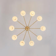 Sculptural Glass Chandelier-DWHOME