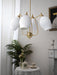 Ceramic Ribbed Chandelier - DWHOME