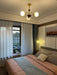 Sculptural Glass Ribbed Chandelier-DWHOME