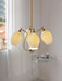 Ceramic Ribbed Chandelier - DWHOME