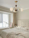 Sculptural Glass Ribbed Chandelier-DWHOME