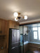 Sculptural Glass Ribbed Chandelier-DWHOME