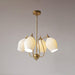 Ceramic Ribbed Chandelier - DWHOME