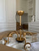 Sculptural Glass Ribbed Chandelier-DWHOME