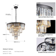 23" Gio Crystal Chandelier-DWHOME