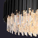 Gio Flush Mount Chandelier, Black.