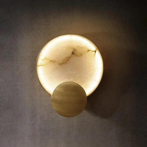 Modern Marble & Brass Light Fixture-DWHOME