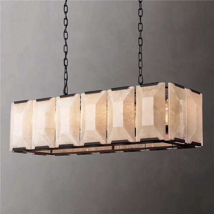 Villano Calcite Crystal Dining Room Chandelier.