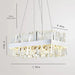 Calvi Crystal Rectangular Chandelier-DWHOME