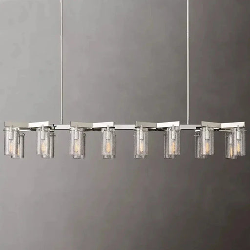 Leroi Chrome Dining Room Chandelier.