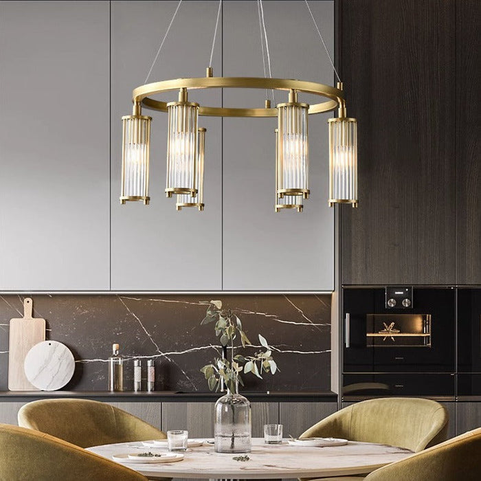 Palermo 6-Light Modern Chandelier For Living Room.