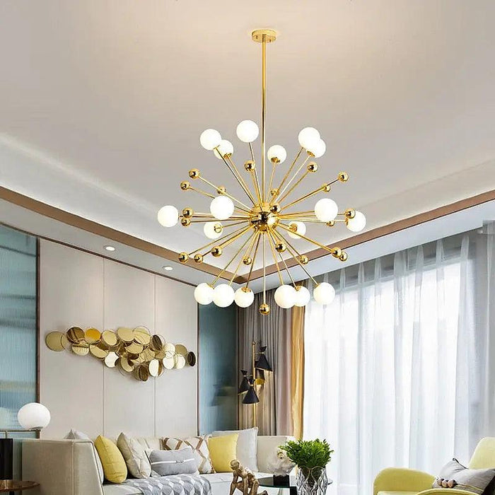 Serenity Gold Brass Sputnik Chandelier-DWHOME