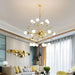 Serenity Gold Brass Sputnik Chandelier-DWHOME