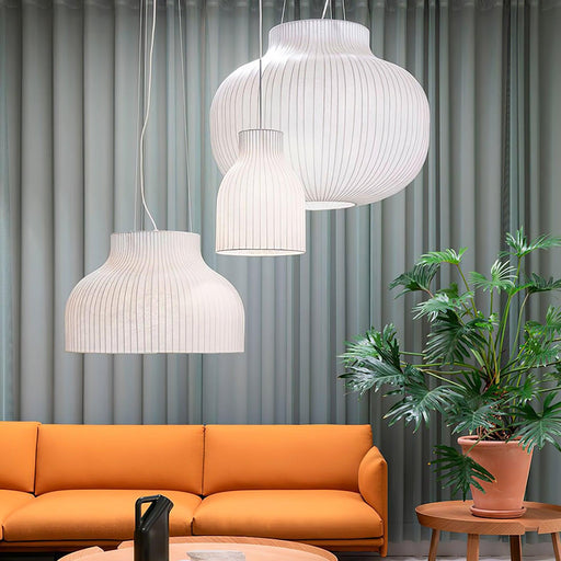 Serica Trio Silk Collection Pendant Lamp-DWHOME