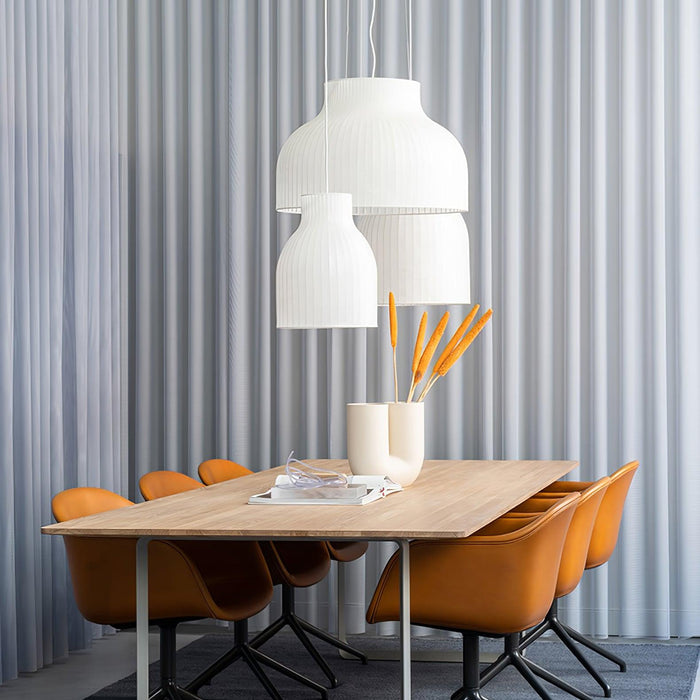 Serica Trio Silk Collection Pendant Lamp.