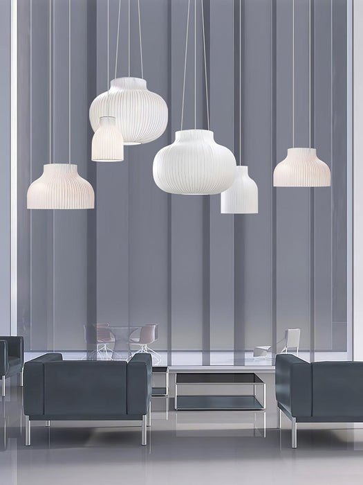 Serica Trio Silk Collection Pendant Lamp.