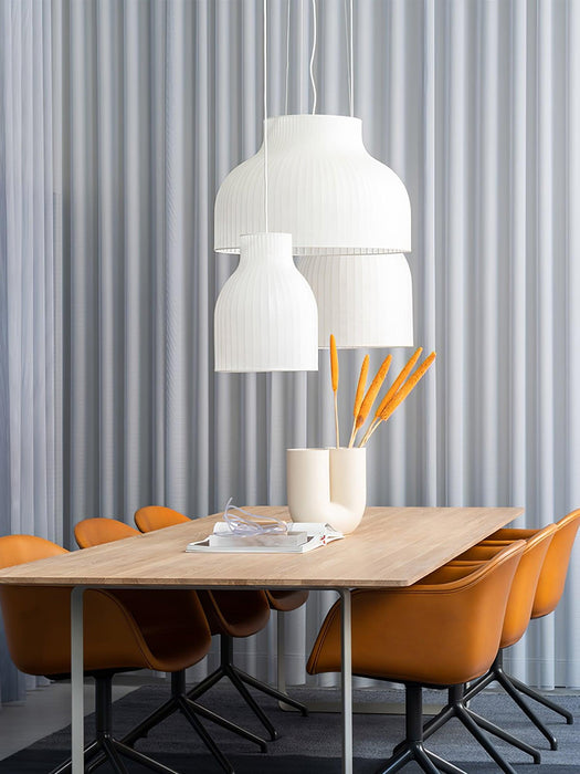 Serica Trio Silk Collection Pendant Lamp.