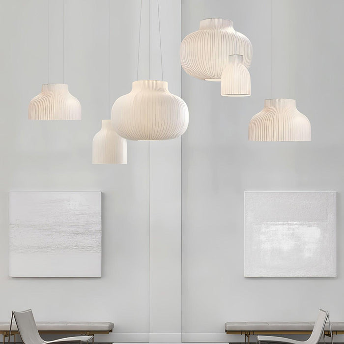 Serica Trio Silk Collection Pendant Lamp.