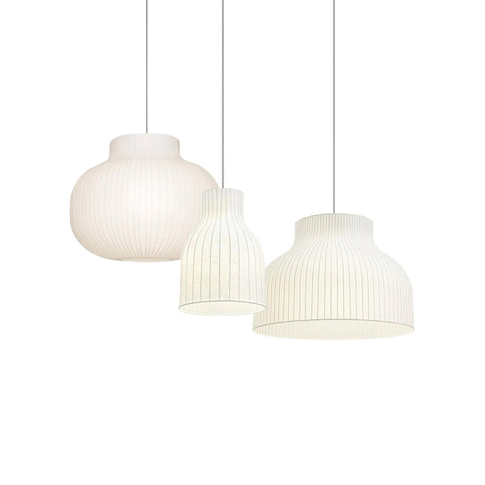 Serica Trio Silk Pendant Collection - Vakkerlight