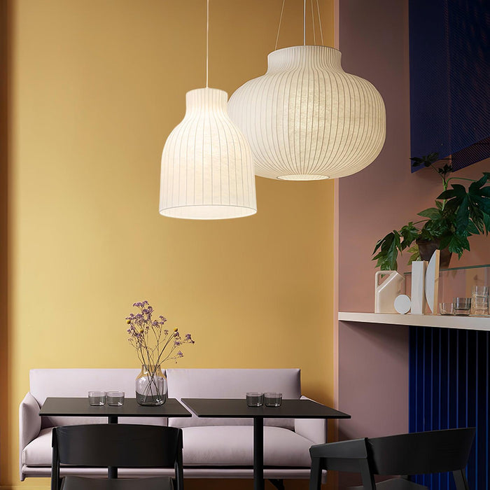 Serica Trio Silk Collection Pendant Lamp.