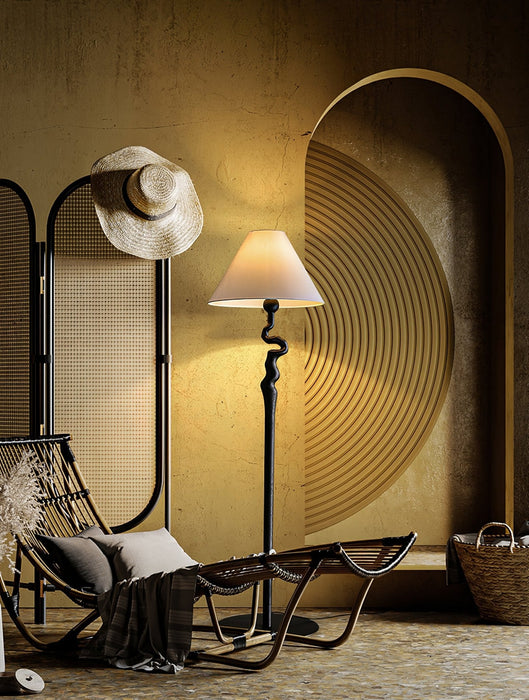 Serpentine Twist Floor Lamp.