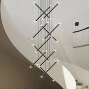 Seus Modern Long Chandelier for High Ceiling & Staircase-DWHOME