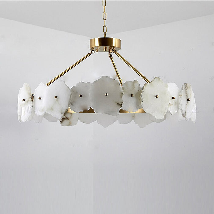 Natural Marble Modern Chandelier-DWHOME