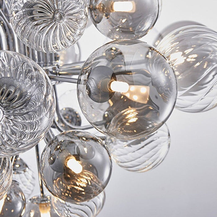 18-Light Glass Modern Chandelier.