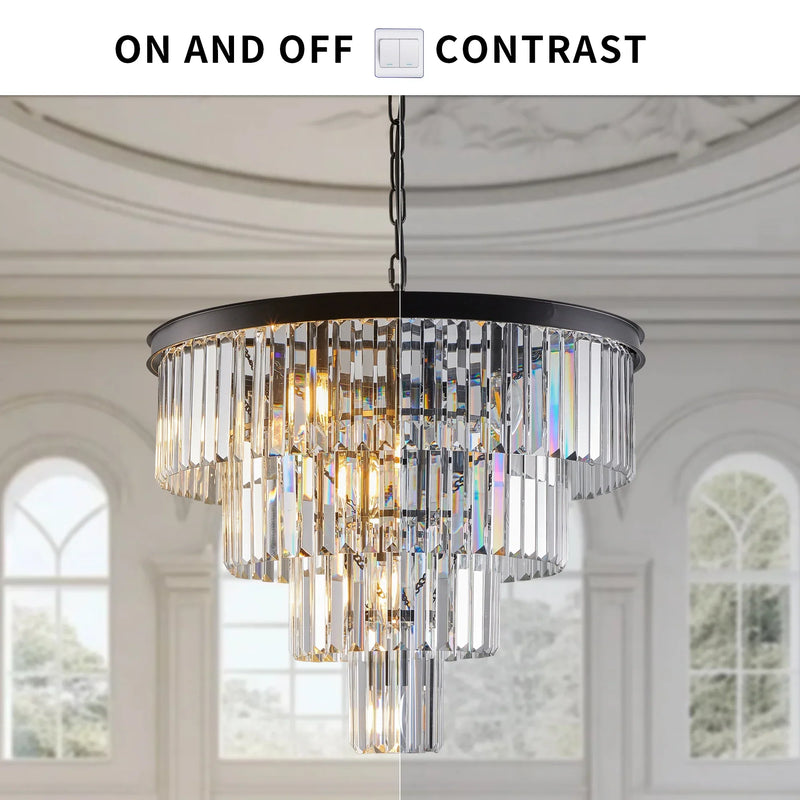 23" Gio Crystal Chandelier-DWHOME