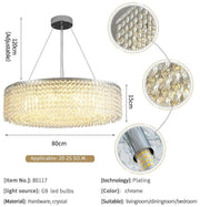 Chandelier Tambour Cristal Alleri - DWHOME